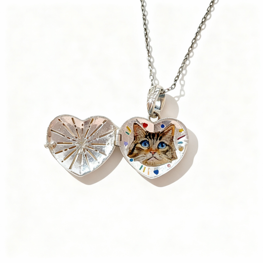 (Sterling Silver) The Secret Heart Locket