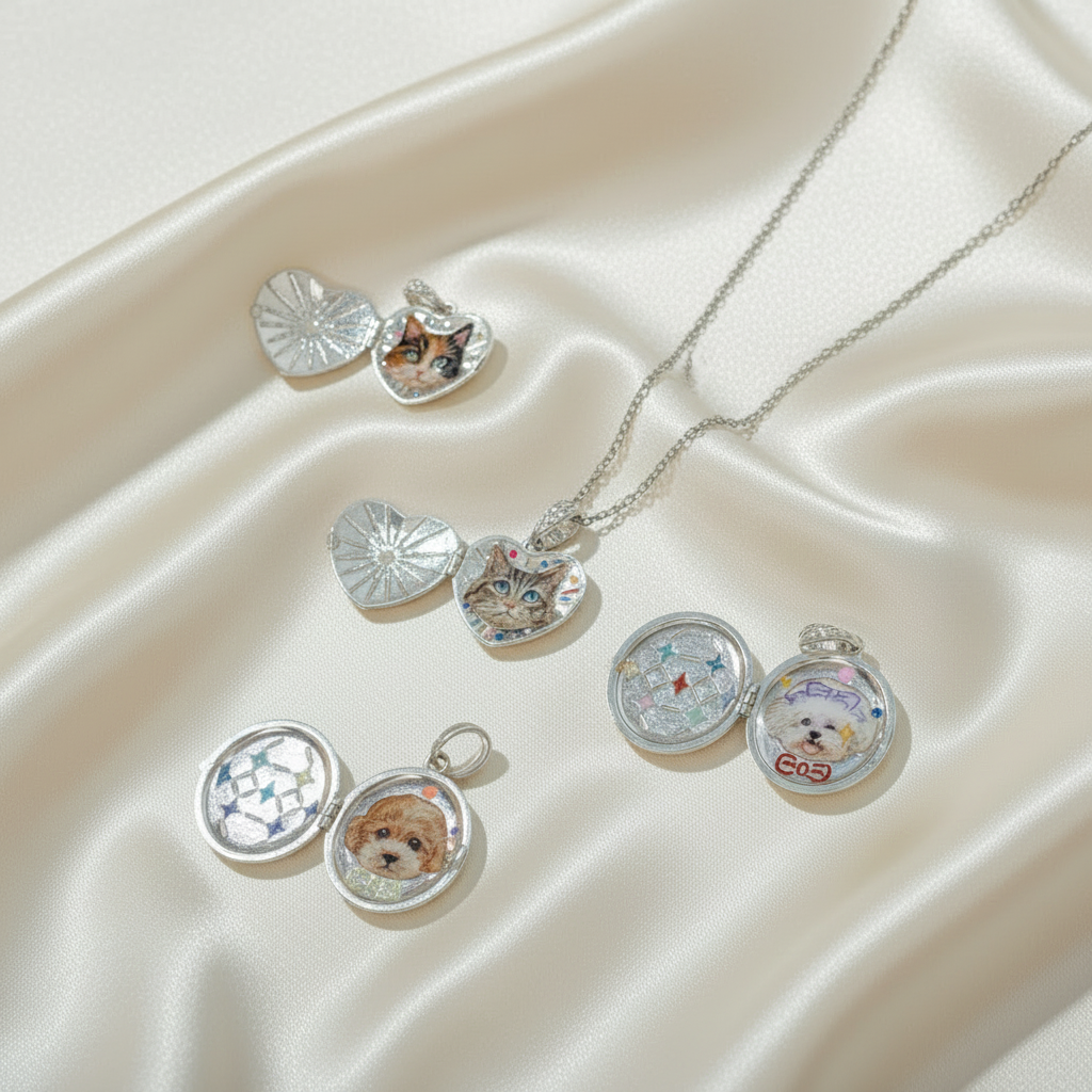 (Sterling Silver) The Silvery Orb Locket