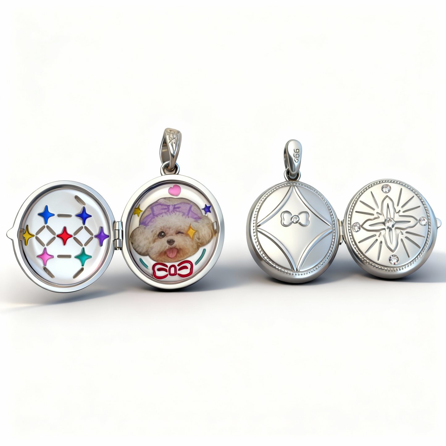 (Sterling Silver) The Silvery Orb Locket